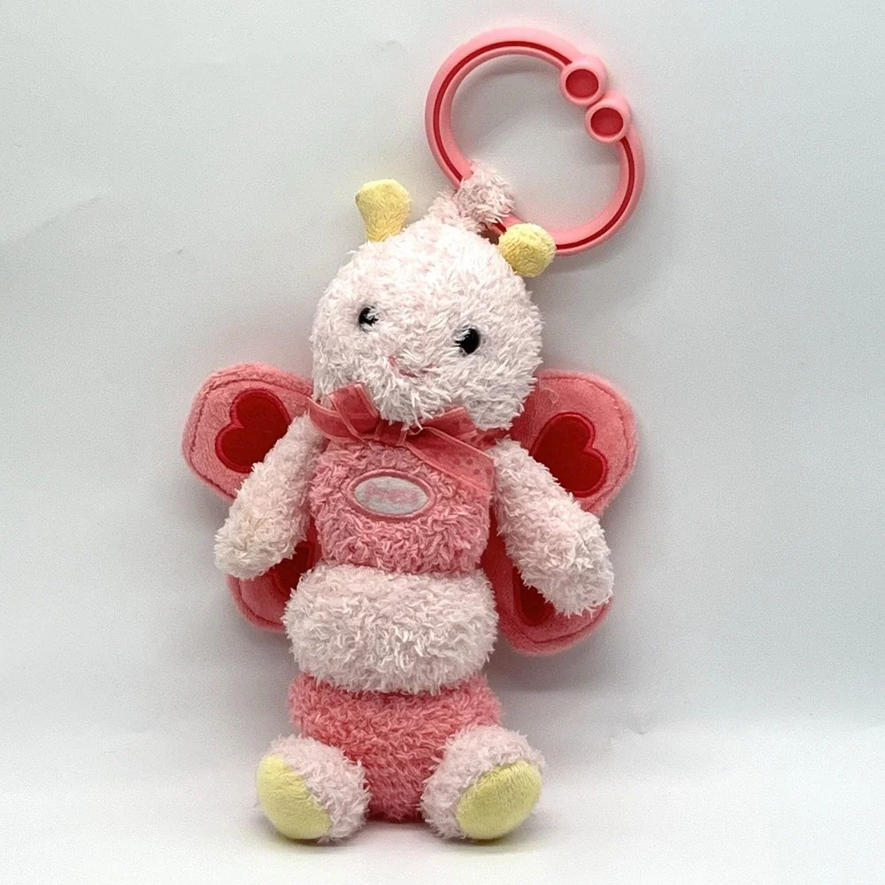 Carter's Fluffy Friends Musical‎ Pink Butterfly Light Up Cheeks Crinkle Wings